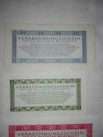 Německé bankovky Wehrmacht 14 ks - 5