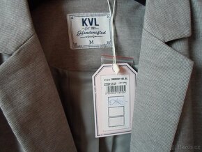 Elegantní dámské šedé sako sáčko - M, L, 40 - 5
