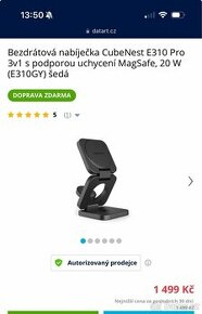 Nové bezdrátová magnetická nabíječka CubeNest 3v1 - 5