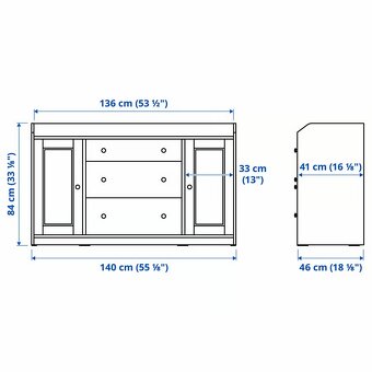 HAUGA IKEA příborník (komoda) - 5