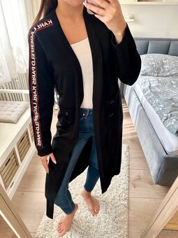KARL LAGERFELD LUXUSNÍ ČERNÝ SVETR / CARDIGAN - 5