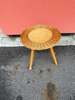 Proutěný stolek a stolička - 5