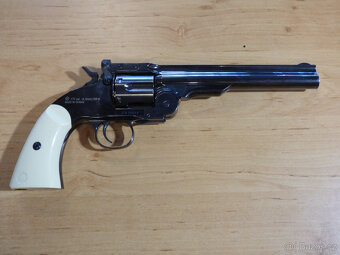 Vzduchový revolver ASG Schofield 6" Silver 4,5mm - 5