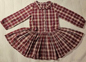 Vel. 98cm, 2-3 roky, šaty M&S a kabát Next - 5