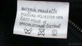 KOŽENÁ pánská BUNDA vel. L. - 5