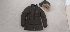 úžasný zimní kabát; dlouhá bunda Zara Xs - 5
