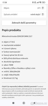Mikrovlnka Sencor - 5