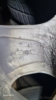 ORIG ALU AUDI A4,5X112 - 205/60/16 96H ET 42 ZIMNÍ Č - 24 - 5