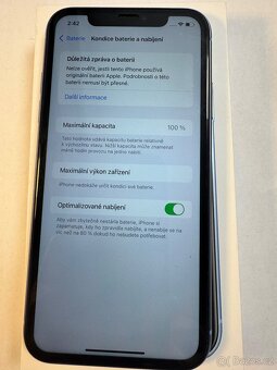Apple iPhone XR Blue kondice baterie 100% s kabelem pěkný s - 5