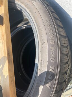 Zimni pneu Kumho Wintercraft 265/40 R20 uplne nové - 5