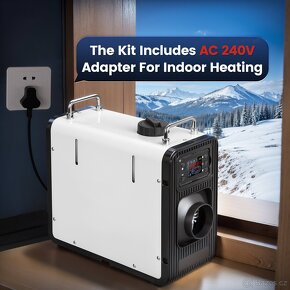 Nezávislé naftové topení 5-8kW 12/24/230V, Bluetooth - 5