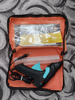 Tavná pistole PATTEX (70W) + 4 originální tyčinky jako nová - 5