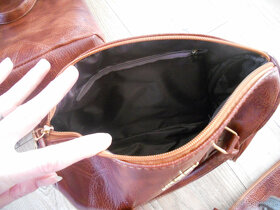 Hnědá kabelka, kabelky, 6 ks, NOVÉ - 5