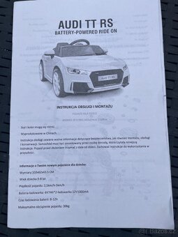 Elektrické dětské auto Audi TT - 5