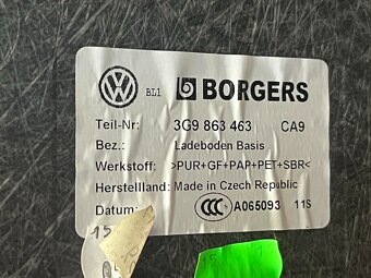 Dvojitá podlaha kufru 3G9863544M VW Passat B8 kombi 2017 - 5
