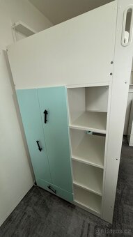 Dětská patrová postel Smastad s psacím stolem - 5