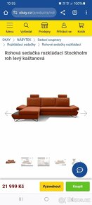 Sedačka rozkladací rohova - 5