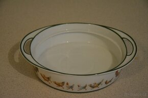 Čajový servis, porcelánové mísy, talíře, hrnečky, drobnosti - 5