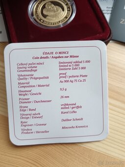 Zlatá mince 100€ 400.Výročí Korunovace Ferdinand II v Bratis - 5