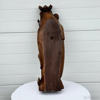 Velká starožitná socha Panna Marie Anglie - 5