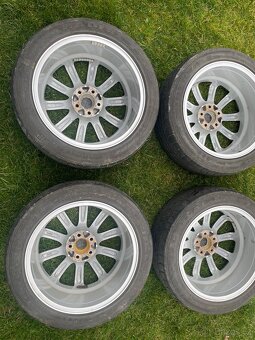 ALU kola Platin Silver R17, 5x 108, Ford, Volvo + letní pneu - 5