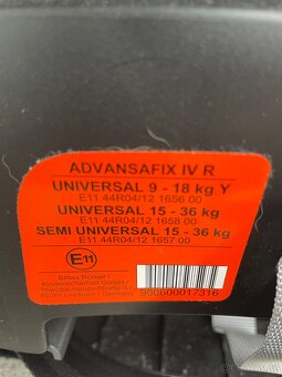Autosedačka Britax Römer Advansafix IV R Air Black - 5