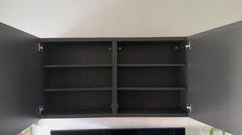 IKEA Besta 2x závěsná skříňka antracit - 5
