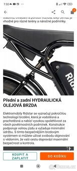 Prodám elektrokolo Ridstar - 5