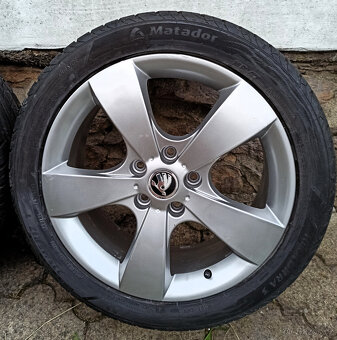 Orig. alu kola Škoda R17 ,7Jx17H2 ET 54 ,5x112mm ,vzorek 65% - 5