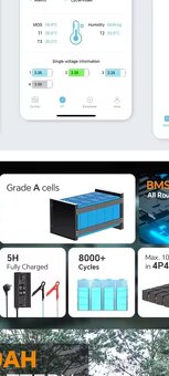 Baterie Lifepo4 12,8V 100A s Bluetooth nové - 5