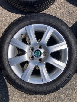Alu 5x100,r15 Škoda Roomster,Fabia r195/55 r15 - 5