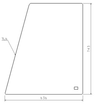 Zetor skla malé hranaté kabiny SLEVA 10% - 5