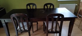 Jídelní stůl velký s židlemi - 5