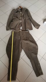 Důstojnický kabát, kalhoty košile a opasek ČSLA. - 5