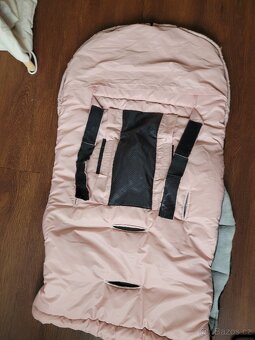 Dětský fusak do kočárku COTTONMOOSE růžový - 5