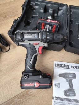 Aku vrtačka HECHT 20V, 2x Lion baterie - 5