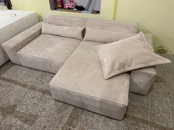 NOVÁ krásná Sedací souprava Sirpio manšetr Béžová - 5