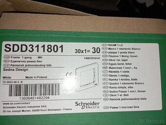 Sedna D/E Pohybové čidlo se spínačem 10A, Bílá SCHNEIDER SDD - 5