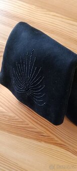 Kozačky černé velur, pohodlné vel.39, 2x použité 450,- Kč - 5