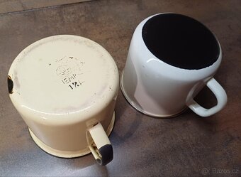2x retro plechové hrnky plecháčky - 5