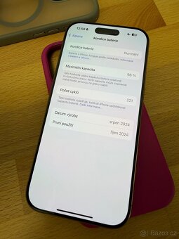 Prodam iPhone 16 Pro 128GB, CZ verze, TOP stav - 5