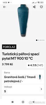 Turistický spací pytel MT 900 10 stupňů Celsia - 5