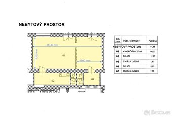 Pronájem obchodních prostor 81,8m2, Zelené nám., Uh.Hradiště - 5