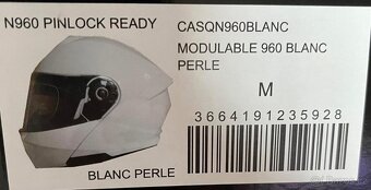 Bílá Helma na motorku NOX N960 - 5