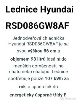 Malá lednice HYUNDAI RSD086GW8AF - 5