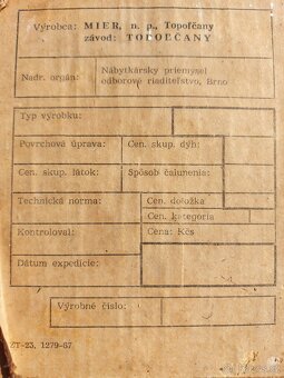 Stůl jídelní - s umakartovou deskou - Mier Topoľčany - 5