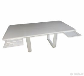 ROSENTHAL bílý psací stůl, jasan - masiv, PC 120 tis. Kč - 5