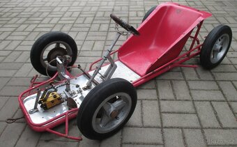 stará závodní minikára sidekar hurtovnice gravitační závody - 5