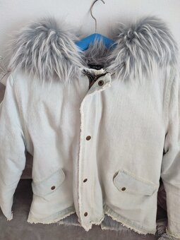 Riflová bunda s kožichem - 5