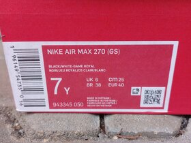 Nike air max 270 GS white black game royal - 5